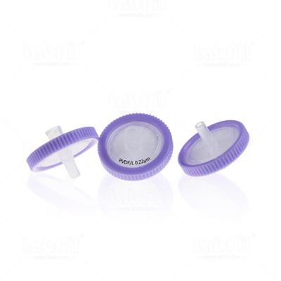 25mm PVDF Hydrophilic Syringe Filter 0.22um with Outer Ring and Printing